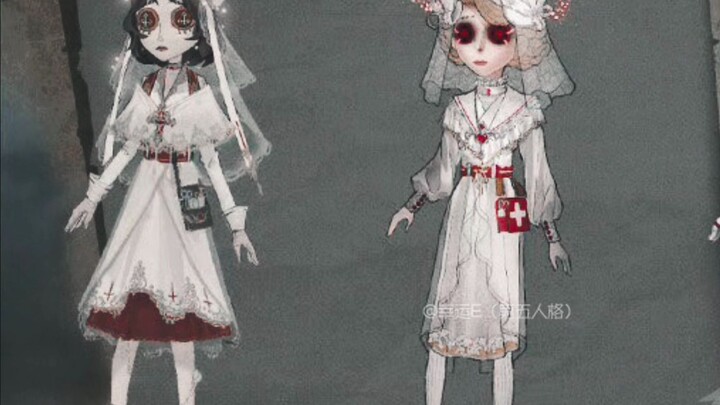 【Identity V】การเปรียบเทียบแบบร่างการออกแบบกับฉบับสุดท้ายของซีรีส์ย้อนรอย (ตอนที่ 1)