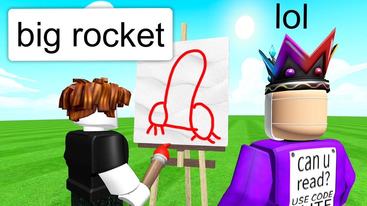 Playing speed draw in roblox with Uni!! - BiliBili