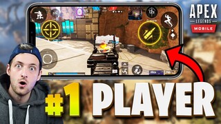 I Played with The #1 CODM BATTLE ROYAL Player in Apex Legends Mobile! (INSANE)