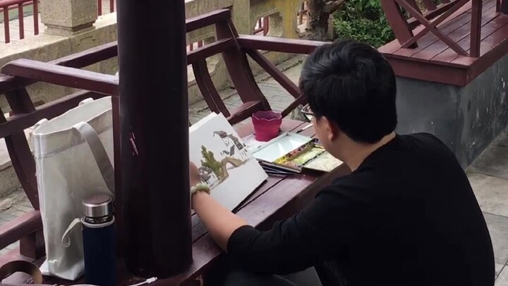 ท้าทายโรคกลัวสังคมด้วยการวาดภาพสีน้ำในเมืองเก่า โคตรฟิน!