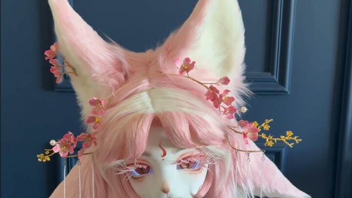 Proses pembuatan kepala binatang dan kostum binatang: sepenuhnya buatan tangan, aksesori bulu sutra 