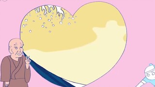Karya ajaib seniman imajinatif Jepang Ryo Inoue "Roaring Love" menanyakan apa itu cinta di dunia dan