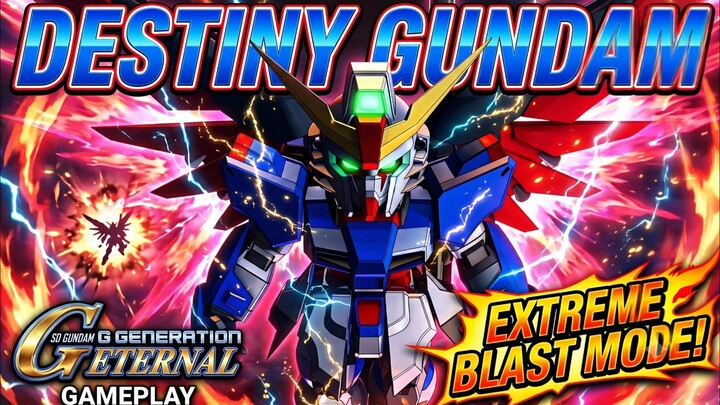 Terlalu Extreme !! Destiny Gundam Gameplay •|• SD Gundam G Generation Eternal