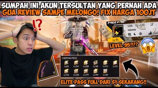 AKUN FF TERSULTAN YANG DITAWAR 100JUTA! GW MELONGO LEVELNYA SAMPE 95 VAULT LENGKAP SEMUA😱