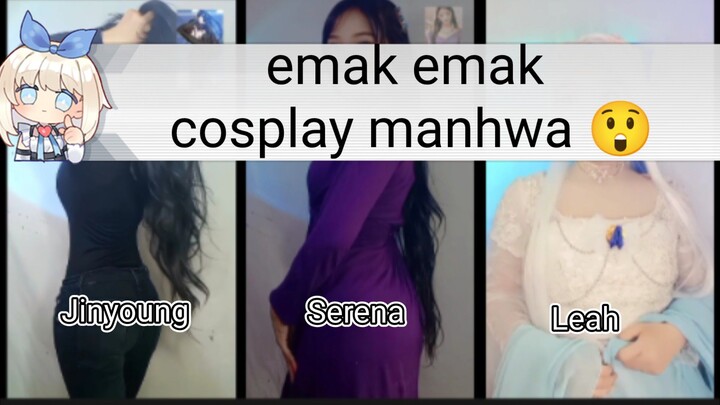 wah emak emak bisa cosplay manhwa 21+ 😲😲😲