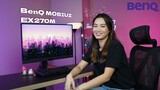 Michelle rocking her new BenQ MOBIUZ EX270M 240Hz IPS HDRi Gaming Monitor