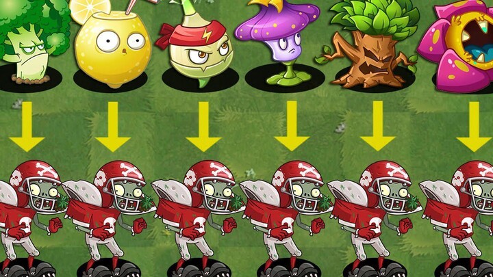 Tantangan PvZ 2 – Versi Tiongkok dari Setiap Tanaman Bertarung Melawan Zombi All-Star Sepak Bola – S