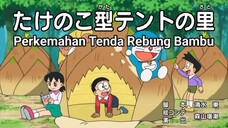 Doraemon perkemahan tenda Rebung Bambu