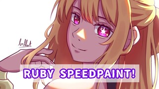 Hoshino Ruby speedpaint! || Lanjutan dari video sebelumnya(coloring-finish)