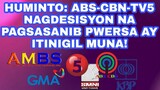 HUMINTO: ABS-CBN-TV5 NAGDESISYON NA PAGSASANIB PWERSA AY ITINIGIL MUNA!