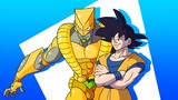GOKU vs VEGETA, but this time they have STANDs