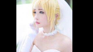 【Cosplay】Saber Cos Wedding Dress