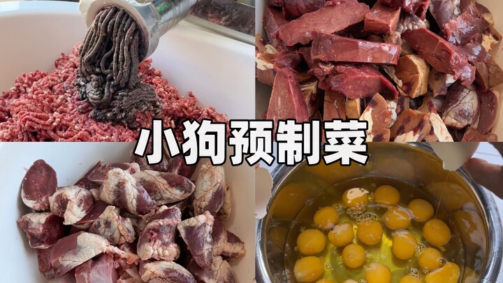 Cùng nhau làm món ăn chế biến sẵn cho cún con