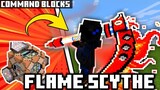 Flame Scythe 🔥 in Minecraft Bedrock【Command Blocks Tutorial】