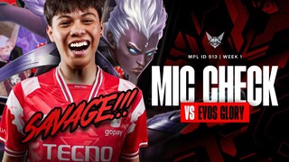 SAVAGE EMANN BUNGKAM EVOS!😼 - Mic Check MPL ID S13 Bigetron Alpha vs EVOS Glory