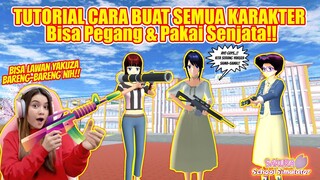 TUTORIAL CARA SEMUA KARAKTER BISA PEGANG & PAKAI SENJATA!! SAKURA SCHOOL SIMULATOR - PART 564