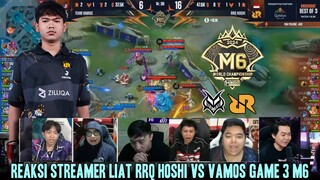 LAGI-LAGI FRANCO IDOK MENGGILA! REAKSI STREAMER RRQ VS VAMOS GAME 3 M6 KNOCKOUT STAGE