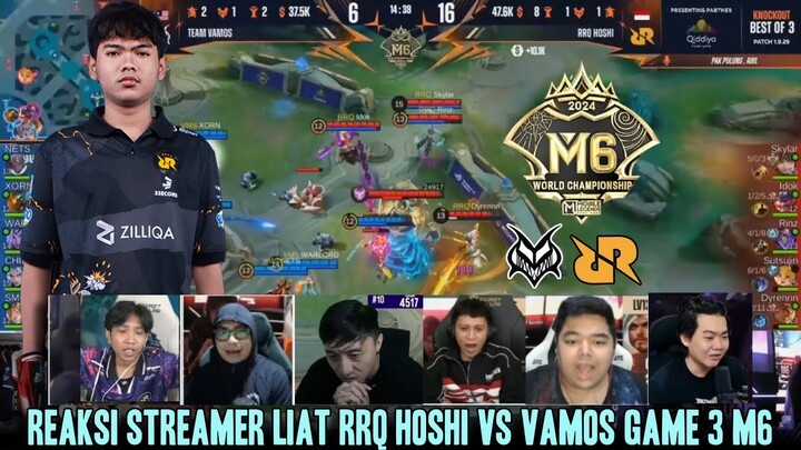 LAGI-LAGI FRANCO IDOK MENGGILA! REAKSI STREAMER RRQ VS VAMOS GAME 3 M6 KNOCKOUT STAGE