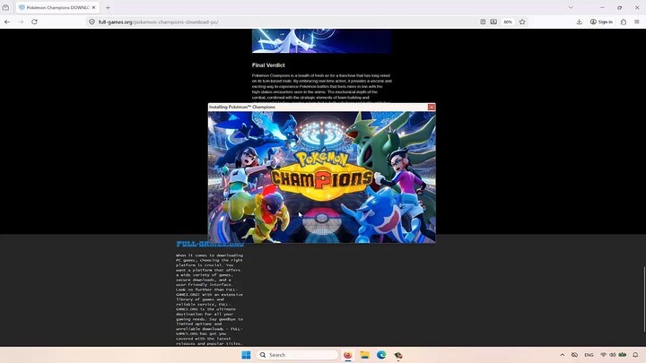 Pokémon Champions DOWNLOAD PC VERSION