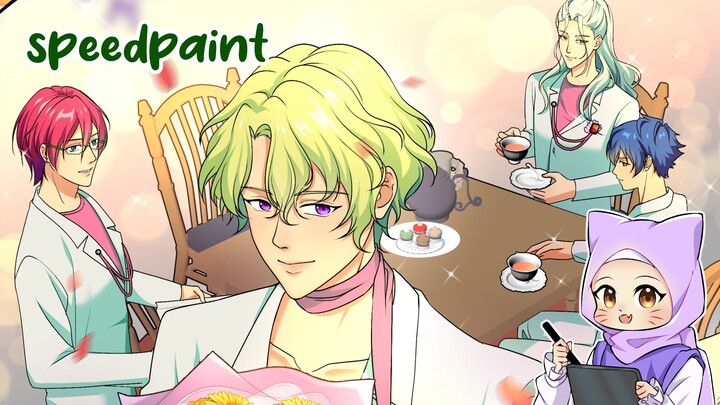 [SPEEDPAINT] Eden Birthday Tea Party - Ensemble Stars Fanart!