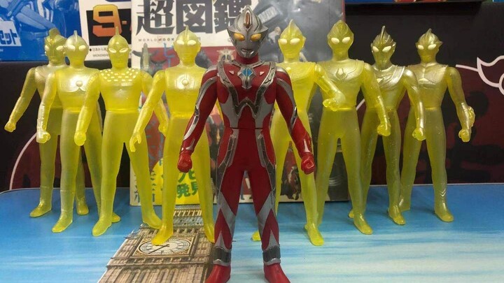 （老爱制作）999大决战超奥特8兄弟俱乐部限定金色奥特曼软胶套装