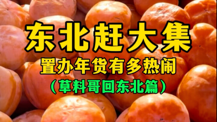 东北赶大集，置办年货有多热闹？（草料哥回东北篇）