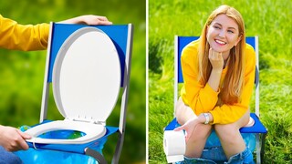 BRILLIANT OUTDOOR  HACKS AND DIY VACATION TIPS || Useful DIY Hacks by 123 GO!