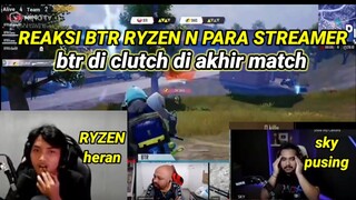 UHIGH N BTR DI CLUTCH DI AKHIR MATCH 1 vs 3 || BTR RYZEN SAMPE HERAN KOK BISA KALAH