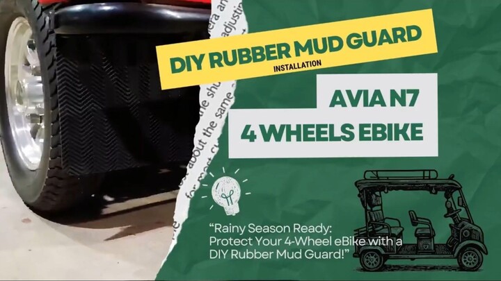 DIY 4 wheels Ebike Mud Guard