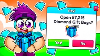 I Opened 57,214+ Diamond Gift Bags in Pet Sim 99!