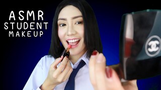 ASMR Thai ด.ญ.น้ำหวาน แต่งหน้าใสๆ ให้เพื่อน ไปโรงเรียน 💋💄 ASMR Student Makeup Roleplay