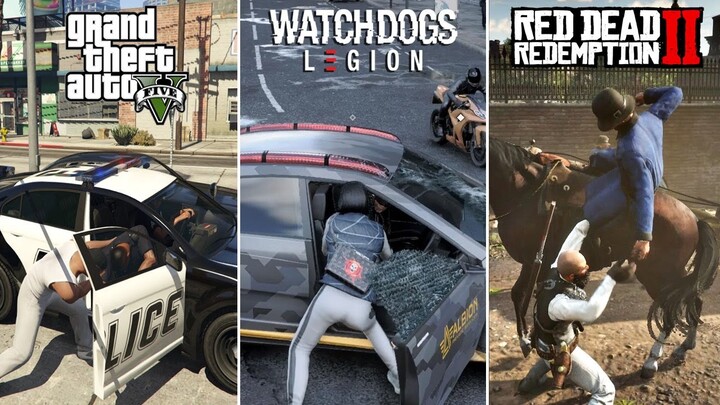 Ambil Paksa MOBIL POLISI, Bagaimana Reaksinya ? (14 Game Open-World)