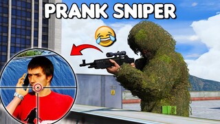 PRANK SNIPER BAJU GHILLIE - GTA 5 ROLEPLAY