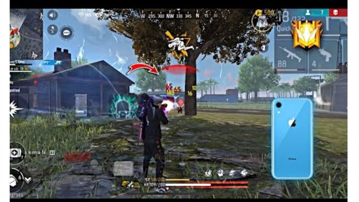 PHONE XR FREE FIRE FULL MAP FULL GAMEPLAY || IOS 16 BAD UPDATE - GARENA FREEFIRE ||