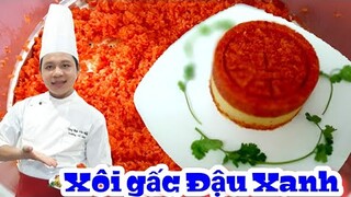 Cách nấu Xôi Gấc Đậu Xanh siêu ngon | chưa bao giờ nấu Xôi đơn giản đến thế