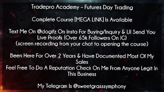 Tradepro Academy Course Futures Day Trading download