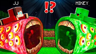 JJ Tamed Train Eater vs Mikey Tamed Train Eater Battle - in Minecraft Maizen