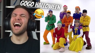 OK I CANT 😂😂 GO (GOGO)' Dance Practice (Halloween ver.) - BTS (방탄소년단) - REACTION