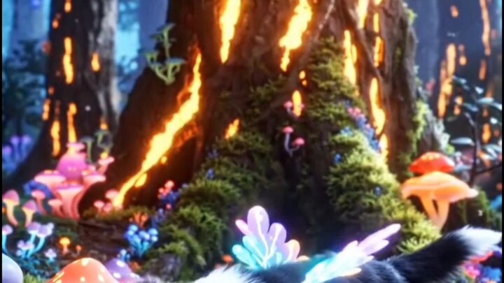 The Tiny Magic Puppy with Wings Explores the Glowing Forest! 🐶✨#Fantasy #Magic #Puppy #CuteAnimals