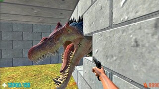 Survive in Grasslands with Dinosaurs. Fps Perspective! Animal Revolt Battle Simulator