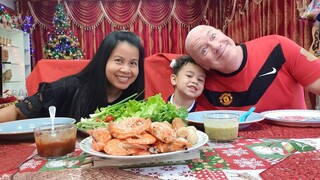 กุ้งปลาหมึกนึ่ง น้ำจิ้มซีฟู้ด บรรยากาศปาร์ตี้อาร์นีกับเพื่อนๆ  Steamed Seafood & Spicy Dipping