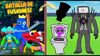 😱MONSTRUO SECRETO! Batalla FUSIONES! Reto de dibujo! Skibidi Toilet TV MAN! Rainbow Friends Roblox!