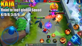 Reach Legend Rank Kaja Gameplay | Road to top1 global Squad Season15