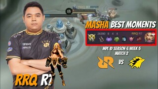 MOMEN TERBAIK MASHA RRQ R7 vs ONIC ESPORTS MATCH 2 - MPL ID S6 Week 5 Day 3