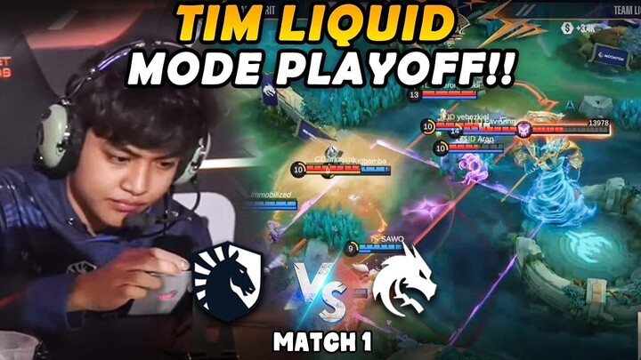 BRUNO AERON MENGGILAA!! TIM LIQUID MODE PLAYOFF!!  - TLID VS TS MATCH 1