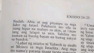 Pang Araw Araw na Talata.               Exodus 24:1-2