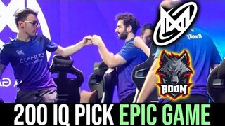 NIGMA ปะทะ BOOM — 200 IQ LAST PICK EPIC GAME