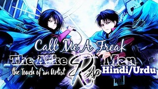 The Ackerman rap hindi | Levi Rap Hindi Mikasa Rap @The Touch Of An Artist