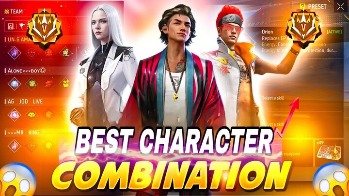 Best Character Combination For Cs Rank 🔥 Best Character Combination After Update