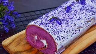 PALING ENAK BOLU GULUNG TARO | RESEP CARA MEMBUAT BOLU GULUNG TARO | ANTI GAGAL